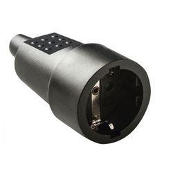 BASE TT 10A-250V CAUCHO NEGRO DUOLEC