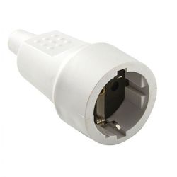BASE TT 10A-250V PVC GOMA BLANCO DUOLEC