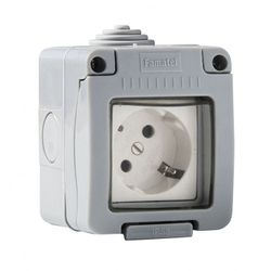 BASE TT LATERAL ESTANCO 16A-250V DUOLEC