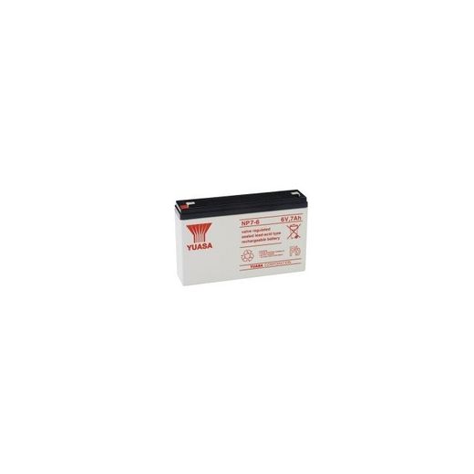 BATERIA YUASA NP 7-6 6V 7Ah 151x34x94mm