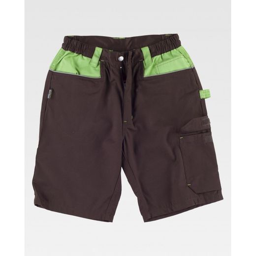 BERMUDA REF.WF1017 MARRON+VERDE LIMA T-S