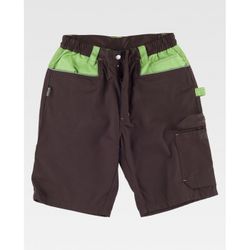 BERMUDA REF.WF1017 MARRON+VERDE LIMA T-XXL