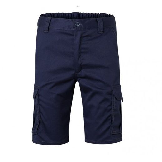 BERMUDAS STRETCH MULTIBOLSILLOS COLOR AZUL NAVY T-58