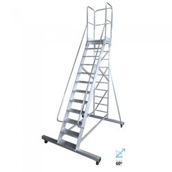 BIG MAX. ESCALERA DE PLATAFORMA MOVIL 60º 11 ESCALONES
