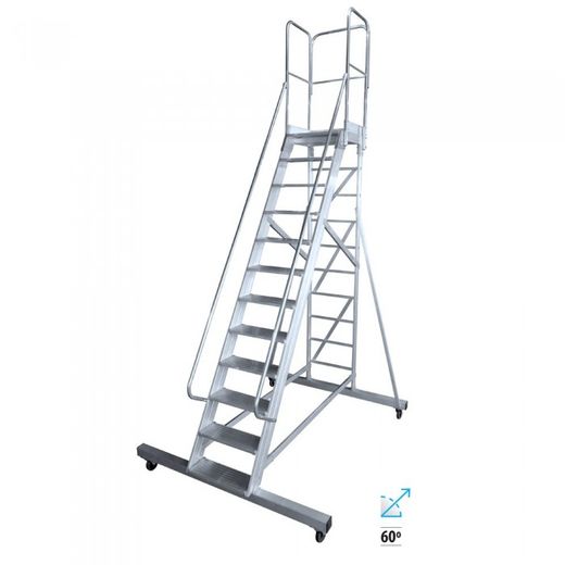 BIG MAX. ESCALERA DE PLATAFORMA MOVIL 60º 12 ESCALONES