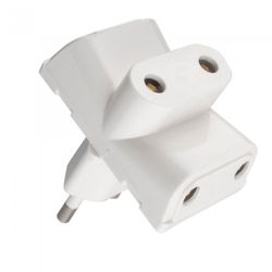 BLANCO ADAPTADOR ONLEX 10 A. 4 MM. 3 TOMAS