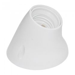 BLANCO PORTALAMPARAS E-27 ZOCALO CURVO