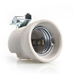 BLANCO PORTALAMPARAS ONLEX E-27 PORCEL.LAT.