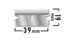BLISTER 10U RASCADOR INOX 39X19MM