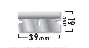 BLISTER 10U RASCADOR INOX 39X19MM