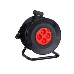 BOBINA DE CABLE ALEMAN DE 4 VIAS 3G 1.5MM 50M NEGRO