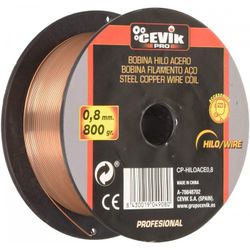 BOBINA HILO ACERO 0,8 MM. 800 GR.