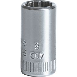 BOCA DE LLAVE DE VASO 1/4" 40 D 8