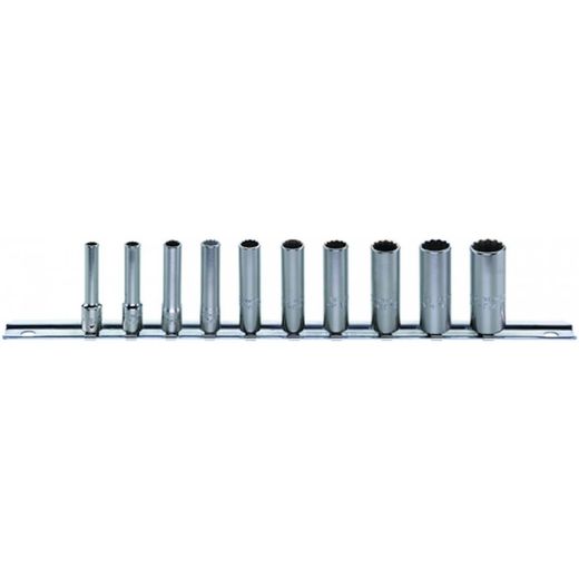 BOCAS DE LLAVE DE VASO EN REGLETA DE CLIP 40ADL/10 CL
