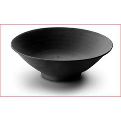 BOL REDONDO MELAMINA BLACK D.25X9 CM