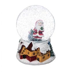 BOLA NIEVE SANTA CLAUS 10X13.5CM