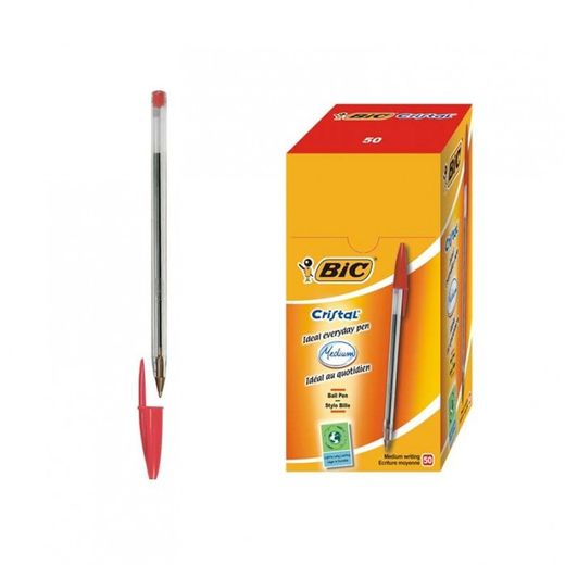 BOLIGRAFO BIC CRISTAL MEDIUM ROJO