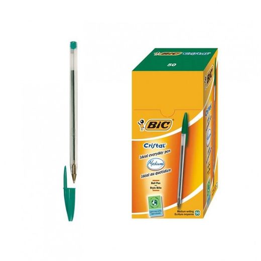 BOLIGRAFO BIC CRISTAL MEDIUM VERDE