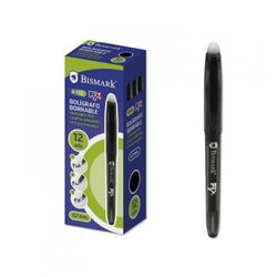 BOLIGRAFO BORRABLE CON CAPUCHON NEGRO.0.7MM