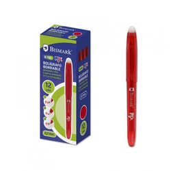 BOLIGRAFO BORRABLE CON CAPUCHON ROJO.0.7MM