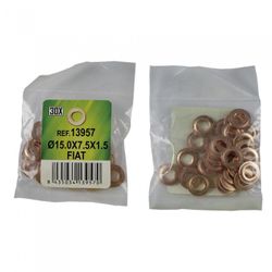 BOLSA DE 30 ARANDELAS DE COBRE PARA INYECTORES - D.15.0X7.5X1.5 - FIAT (REF. 53464)