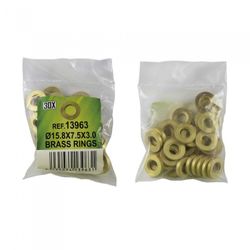 BOLSA DE 30 ARANDELAS DE LATON - D.15.8X7.5X3.0