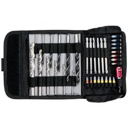 BOLSA ENROLLABLE PARA PUNTAS Y BROCAS, 35 PIEZAS