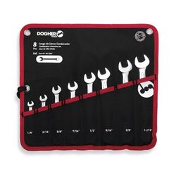 BOLSA NYLON 8 LLAVES COMBINADAS SAE