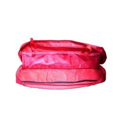 BOLSA ROJA CON 6 COMPARTIMENTOS Y DIVISION PARA KIT DE EMERGENCIA