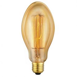 BOMBILLA EDISON VINTAGE OVOIDE ED76 E27 40W