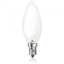 BOMBILLA HALOGENA ECO VELA MATE E-14 28W.