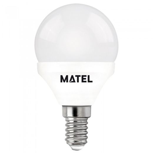 BOMBILLA LED ESFERICA E14 6W.CALIDA