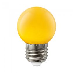 BOMBILLA LED ESFERICA E27 1,5W.AMARILLA