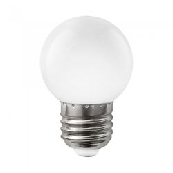 BOMBILLA LED ESFERICA E27 1,5W.RGB RAPIDA