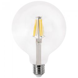BOMBILLA LED FILAMENTO GLOBO G125 CLARA E27 12WF
