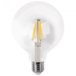 BOMBILLA LED FILAMENTO GLOBO G95 CLARA E27 8WC