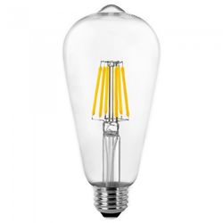 BOMBILLA LED FILAMENTO PERA E27 8W.FRIA