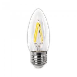 BOMBILLA LED FILAMENTO VELA CLARA E27 4W.CALI