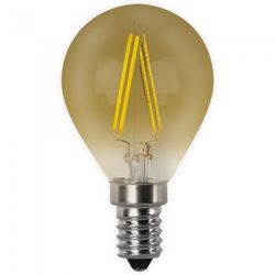 BOMBILLA LED FILAMENTO VINTAGE ESFERICA E14 4W.