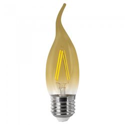BOMBILLA LED FILAMENTO VINTAGE VELA FLAM.E27 4W.