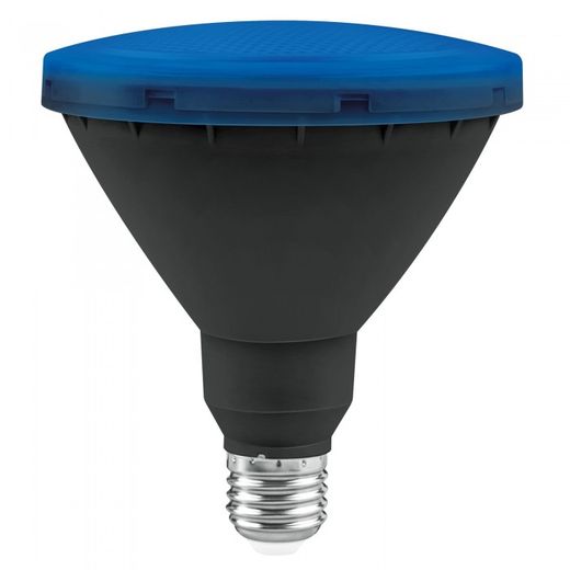 BOMBILLA LED PAR 38 IP65 E27 15W.AZUL