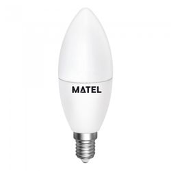 BOMBILLA LED VELA REGULABLE E14 7W.CALIDA