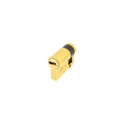 Cilindro t60 tesa perfil euro medio de 50x10, leva r15, acabado latón. 5 llaves.