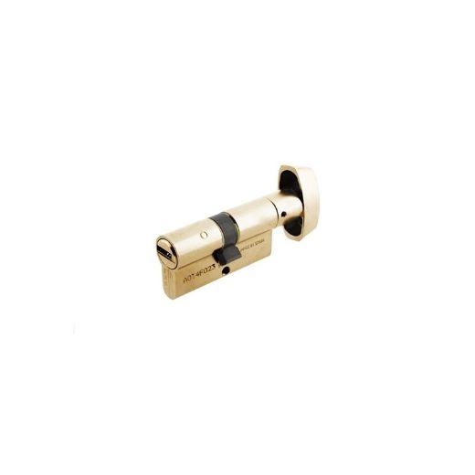 Cilindro td60 tesa perfil euro botón de 40bx35, leva r15, acabado latón. 3 llaves. Solo disponible para amaestramientos.