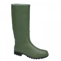 BOTA PVC CAÑA ALTA COLOR: VERDE-NEGRO T-35