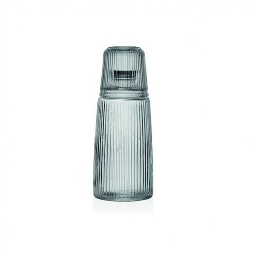 BOTELLA CON VASO CRISTAL