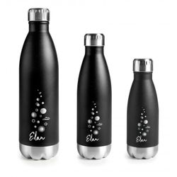 BOTELLA INOX NEGRA 260ML