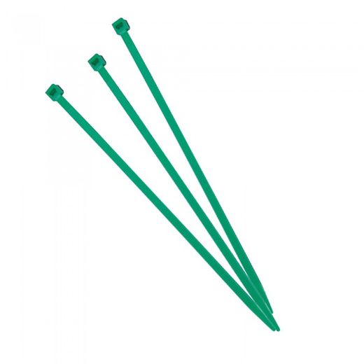 BRIDA NYLON VERDE 4,5X280 MM. (100 UN.)