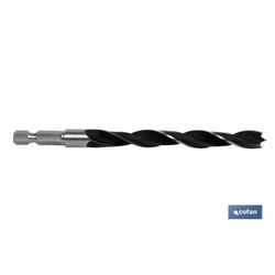BROCA PARA MADERA MANGO HEX. 1/4" 3 MM