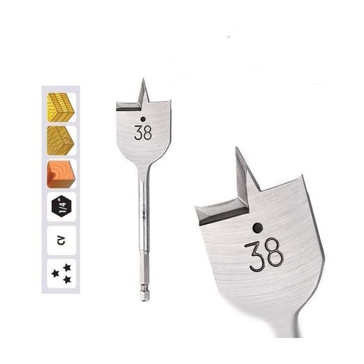BROCA PLANA P/MADERA D.40